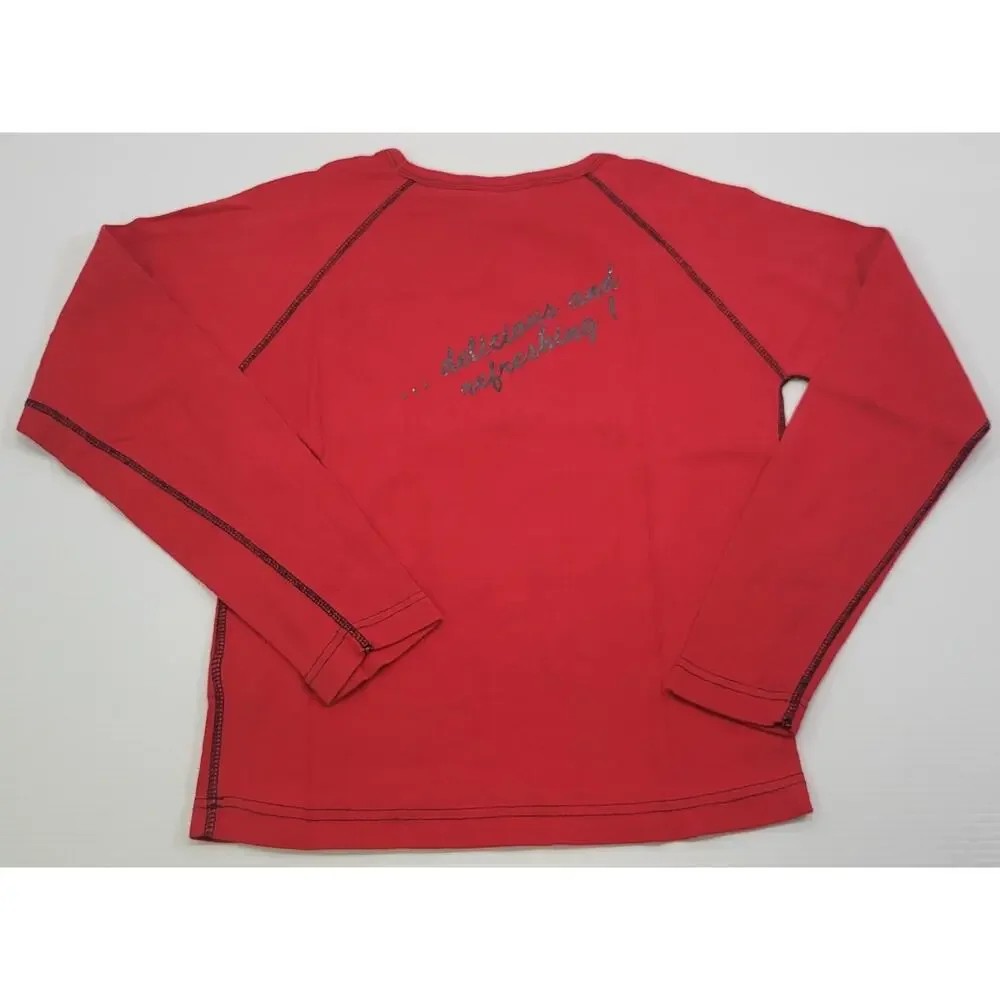 L3) 2 Children Coca Cola Brand Cotton Sweatshirts Medium
